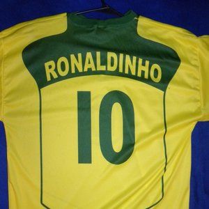 RONALDINHO Brazil 2004 jersey L. psg fcb barcelona mineiro